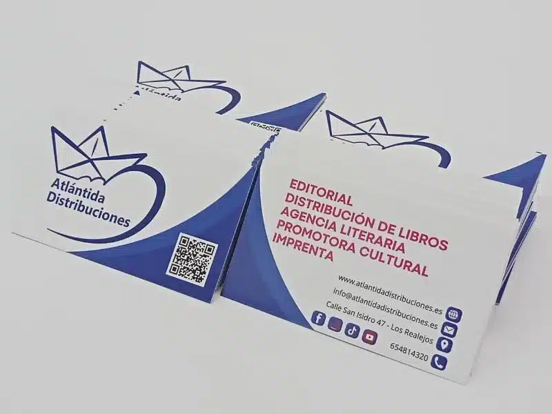 tarjeta atlantida distribuciones Tarjetas de Visita Atlántida Distribuciones