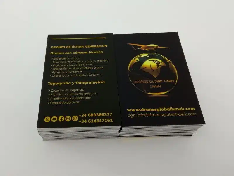 tarjeta drones Tarjetas de Visita drones