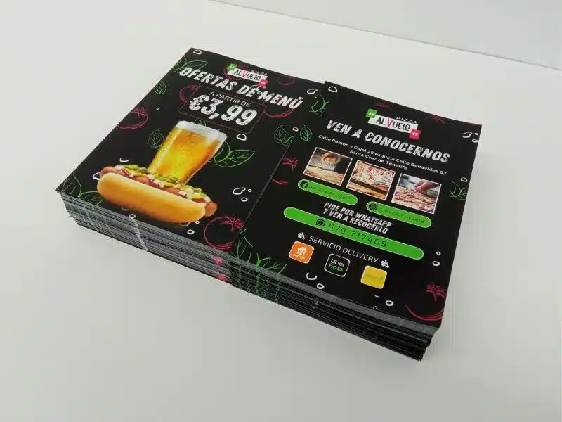 flyer pizza al vuelo 1 Impresión Flyers PIZZA AL VUELO 1